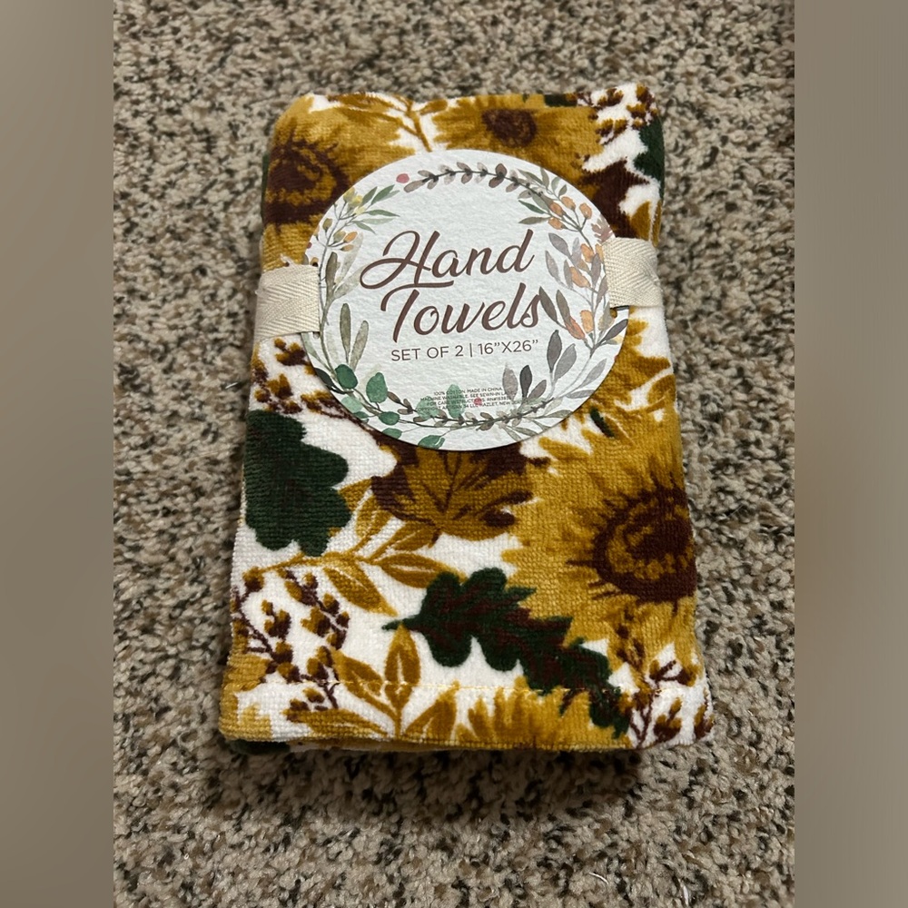 Sunflower Hand Towel Set